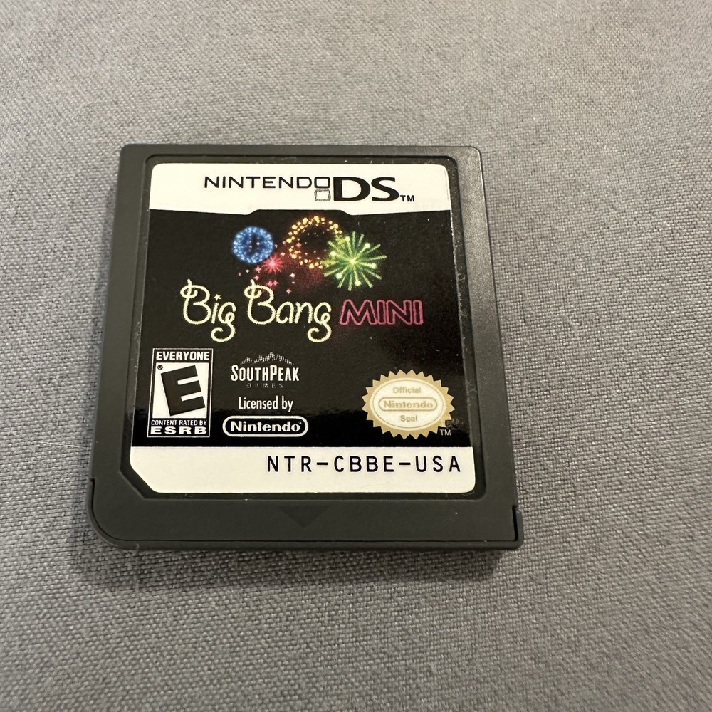 Big Bang Mini Nintendo DS NTR-CBBE-USA Game Cartridge Only Untested